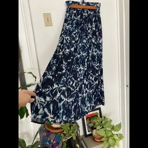 Band of Gypsies Indigo Tie Dye Maxi Skirt